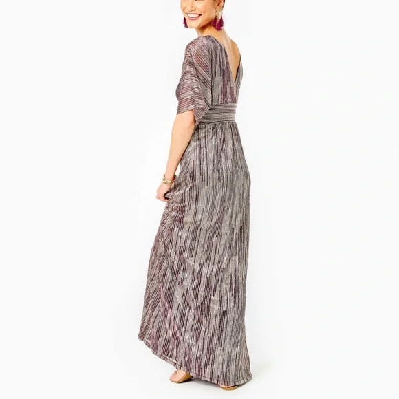 maxi dress with necklace Nerissa Berry Chiffon Maxi Dress